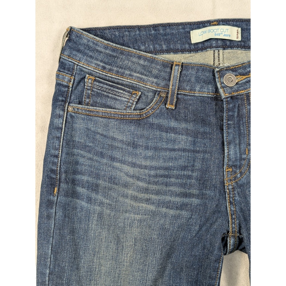 Levi's 545 Low Rise Bootcut Womens‎ Jeans Dark Blue Size 6L